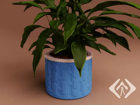 A modern, cylindrical pot cover