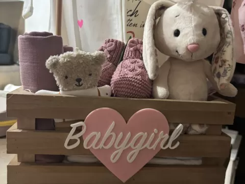 Babygirl Herz, Baby, Geschenk Geburt, Baby Shower