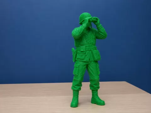 Soldier with Binoculars