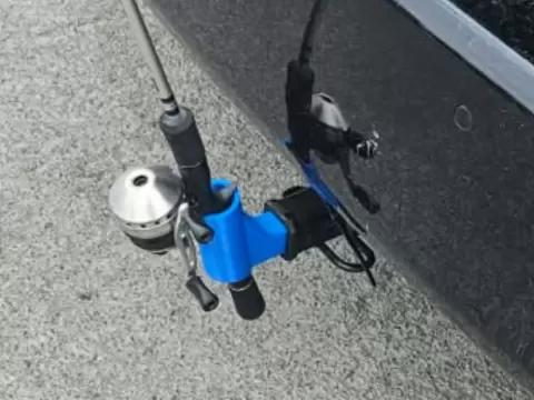 1.25" Class 1 or 2 hitch fishing pole holder