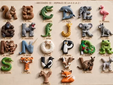 Abecedario Animal . letras de animales