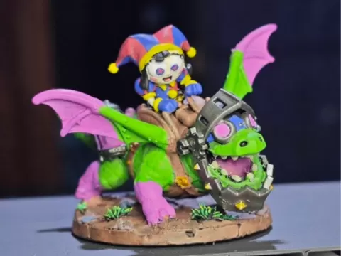 Pomni on dragon