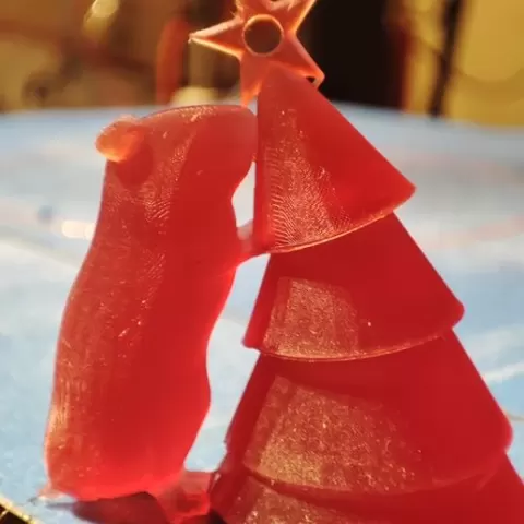 Hamster Christmas Tree Decoration