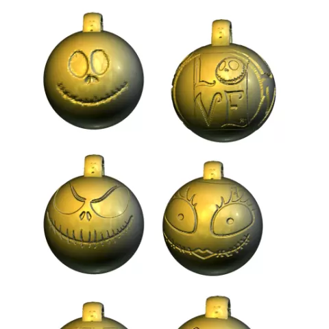 Tim Burton Christmas Balls.
