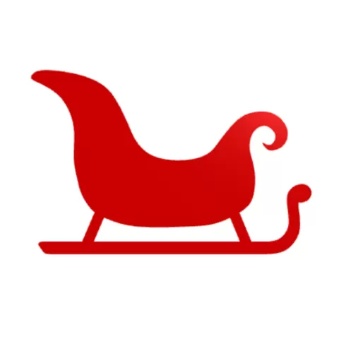 Christmas Sleigh Wall Decor