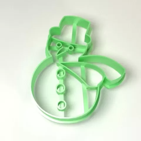 Cookie cutter / Cortante de galletitas - Xmas snowman / Muñeco de nieve navideño