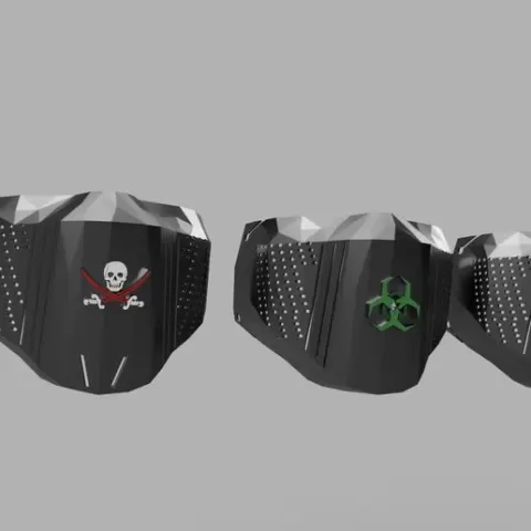 Low Poly mask covers