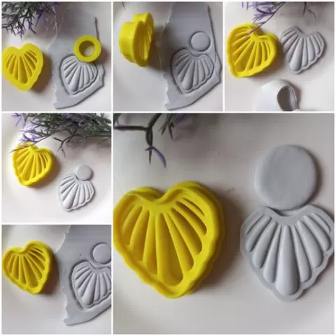 Bib-Shell Clay Earring Cutter