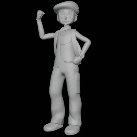 Lucas Pokemon Trainer Figure