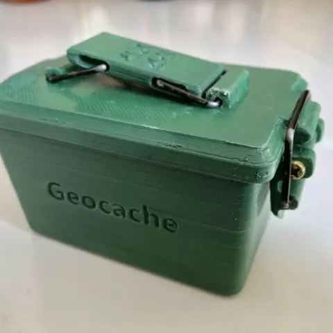 Cache-branded mini ammo can