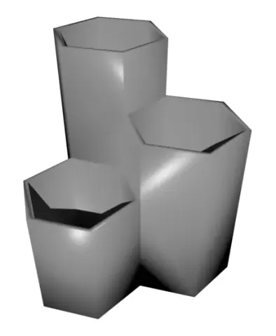 Modular Triple Hexagon Desk Organizer