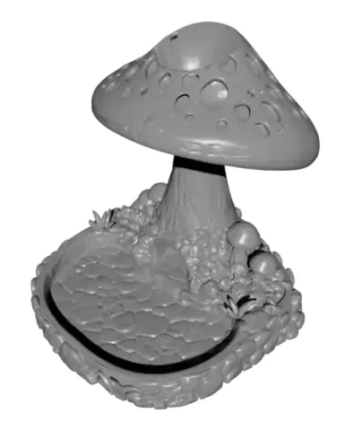 Whimsical Mushroom Dice Tower