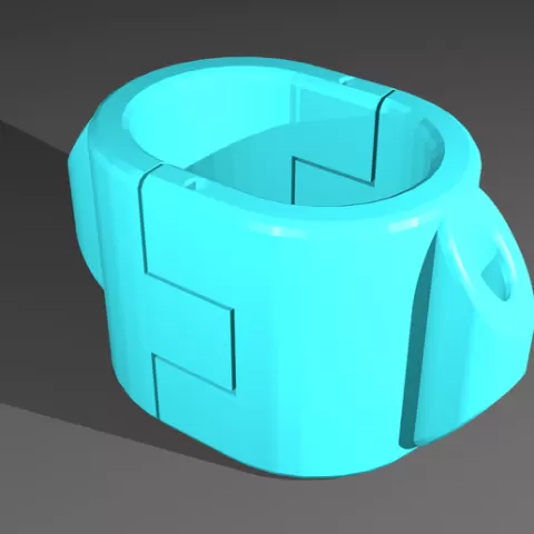 TheShackle v1, parametric wrist cuffs (OpenScad Script)
