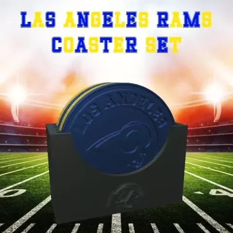 Los Angeles Rams Coaster Set (NFL)