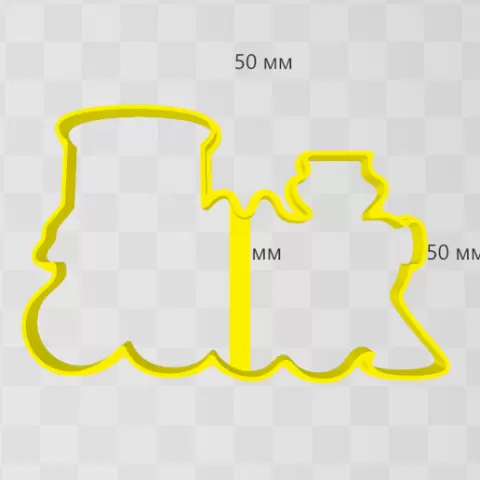 locomotive cookie cutter