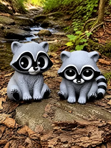 PEEPERZ Eye'm Watchin You Raccoon with Eyes that Follow !