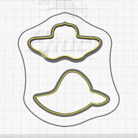 sunhat cookie cutter / Clay Cutter