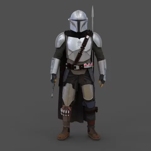 The Mandalorian Beskar Accurate Wearable Full Armor with Jetpack, Rifle and Blaster (Season 1 and 2)