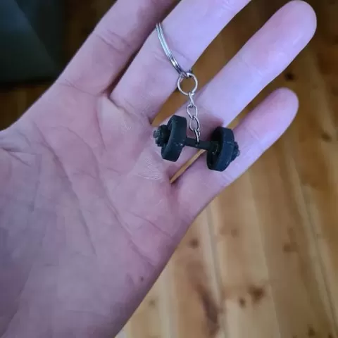Dumbbell Keyring
