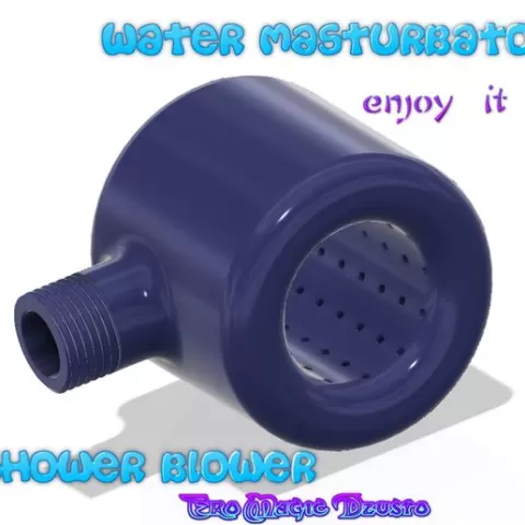 MALE shower PENIS blower fast cock dick and scrotum washer water masturbator sb05 3d print cnc
