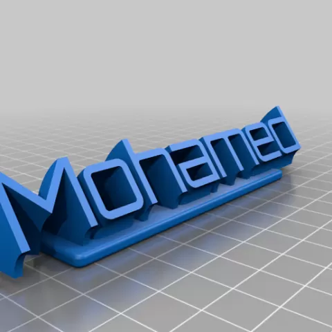 MOHAMED Name Plate remix
