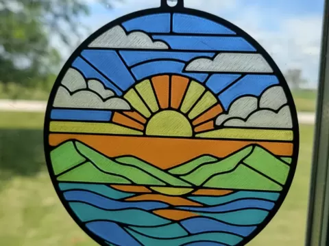 Sunset Sun Catcher