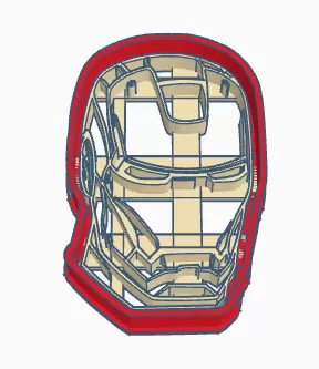 Iron man cookie cutter
