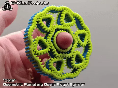 "Razor" Geometric Planetary Gears Fidget Spinner
