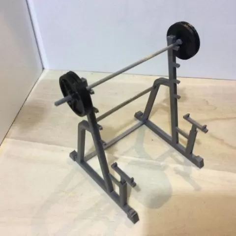 Squat Rack (1:18 scale)