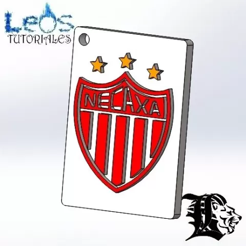 Necaxa-Necaxa FC keychain -Futbol Mexicano -Necaxa FC Mexico keychain- Daniel Leos - LeosIndustries - LeosTutoriales - Leosdeportes - Daniel Leos_large