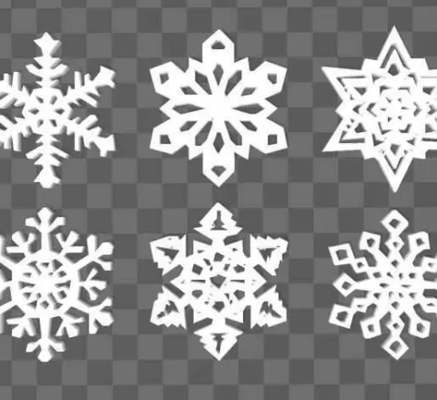 snowflake christmas deco collection