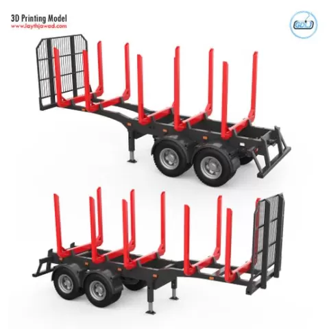 Trailer for Carrying Logs