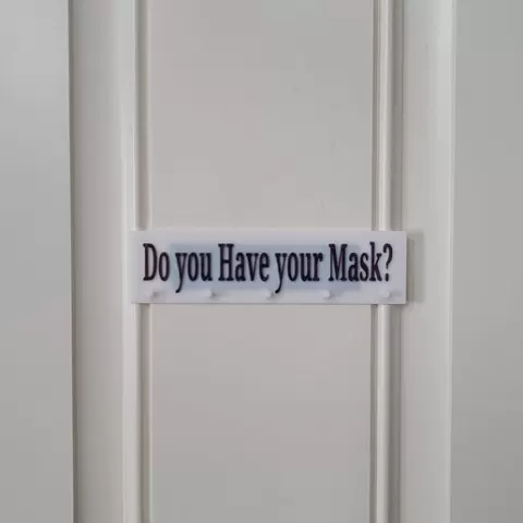 Simple mask rack