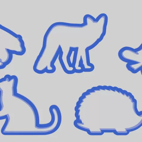 animals cookie cutter 2