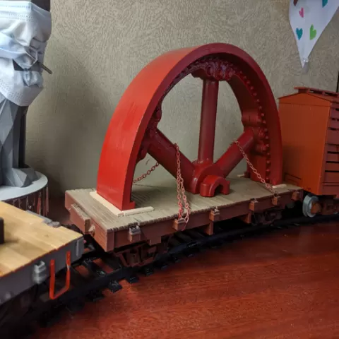 Quartered 20' flywheel