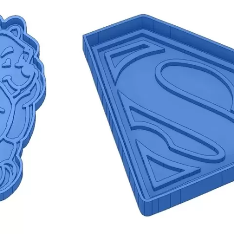 Biscuit Moulds - Captain América - Superman -Spiderman - Winnie the pooh - Winnie the pooh - Cookie cutter - Cookie cutter- Biscuit cutter