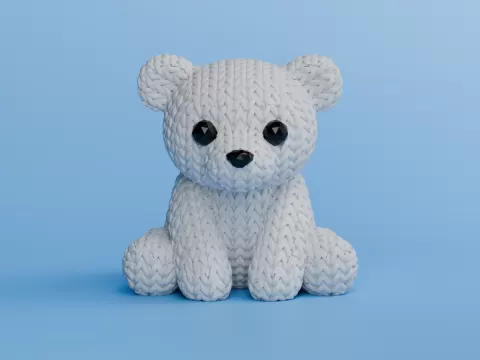 Knitted Polar Bear