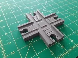 Toy Train Track Intersection