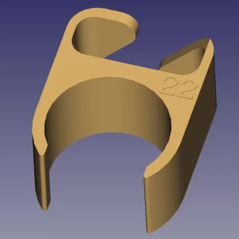 Cable gland for 22 mm diameter micro stand