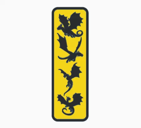 Dragon Bookmark 4.stl