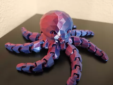 Low Poly Cute Mini Octopus
