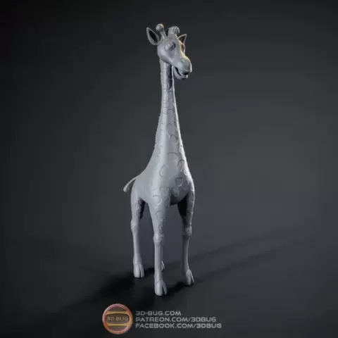 Stylized giraffe