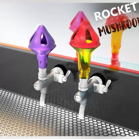 Beer tap handle ROCKET MUSHROOM