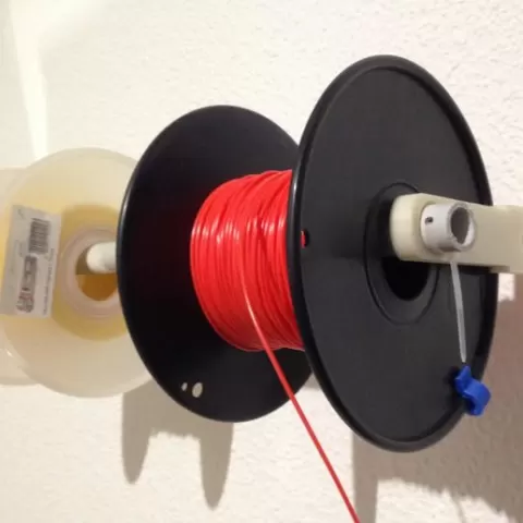 Soporte Bobina pared tubo PVC 22mm, altura 10mm /15mm y tornillo M6 (Support filament)