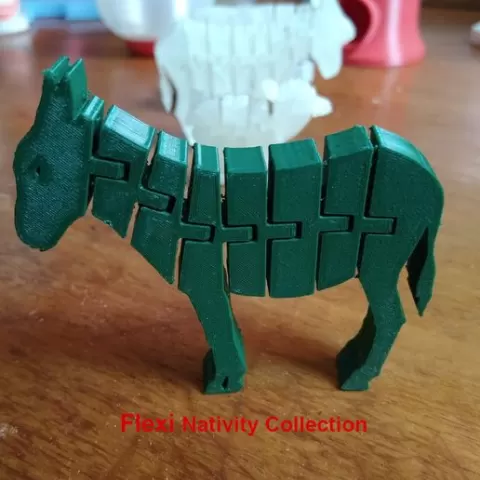 Flexi Donkey - Nativity Collection - 3D Nativity Scene