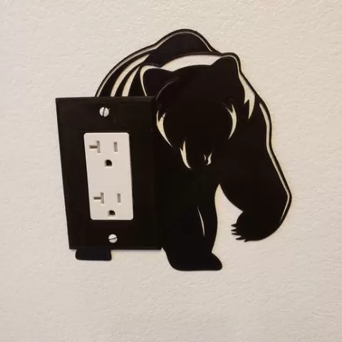 Giant Bear Wall Outlet Cover