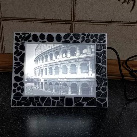 Mosaic Frame For my Lithophane Lightbox