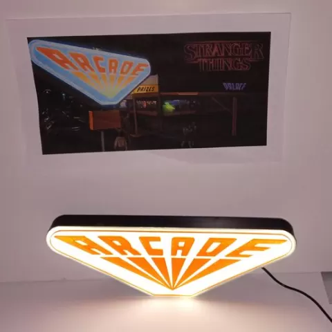 arcade sign stranger things
