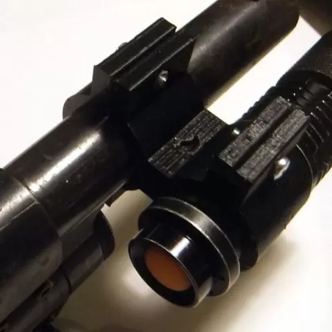 12 Gauge Shotgun Flashlight Mount