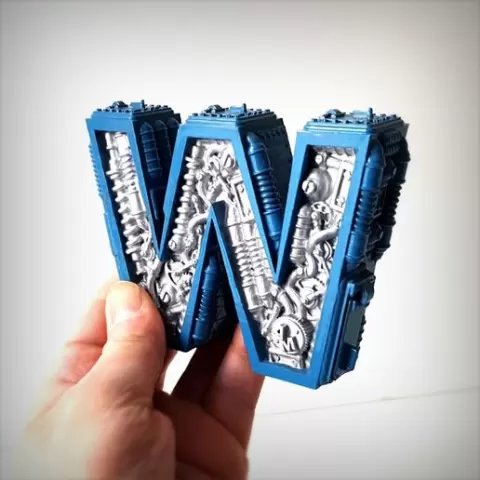 STEAMPUNK LETTER W